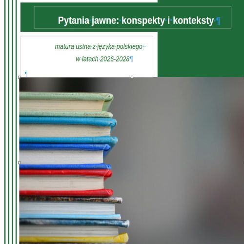 Okładka Matura Ustna
